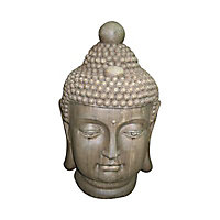 Tête de bouddha 52cm pierre