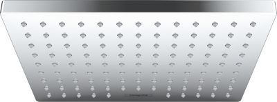 Tête de douche rectangulaire 20,5 cm, chrome, Hansgrohe Vernis Blend 200 Eco C