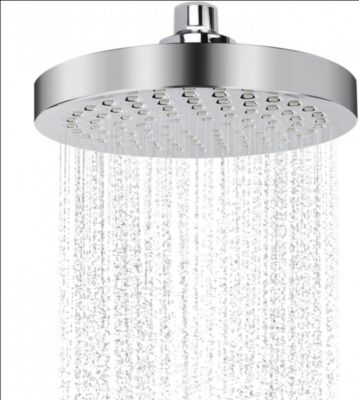 Tete de Douche, Rotation à 360 Degrés Pomme de Douche Haute Pression, Processus de Galvanoplastie Tete de Douche Pluie  (Argent)