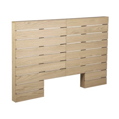 Tête De Lit Avec Rangement Style Nordique Chêne - Dimensions 165x120 Cm, Mélamine - Idéale Pour Chambre, Espace Rangement Intégré