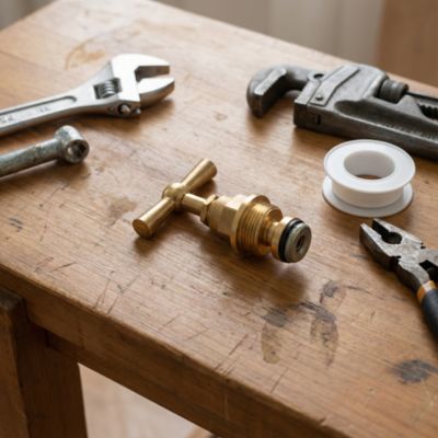 Tête de robinet à potence universelle Diall