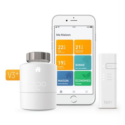 Tête thermostatique intelligente connectée Tado° Kit V3+