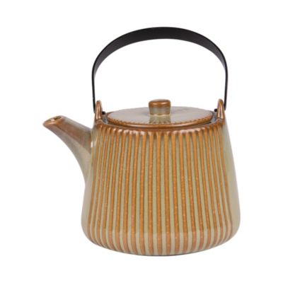 Théière avec filtre Tiao vert-orange 1L