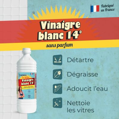 The fabulous Vinaigre blanc 14° Starwax 1L