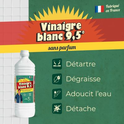 The fabulous Vinaigre blanc 9,5° Starwax 1L