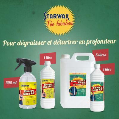 The fabulous Vinaigre blanc 9,5° Starwax 1L