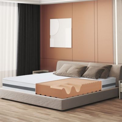 The White Stone Matelas 160x190 cm en Mousse Antibactérien