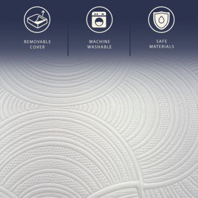 The White Stone Matelas 80x190 Ressorts Ensachés et Memory Foam