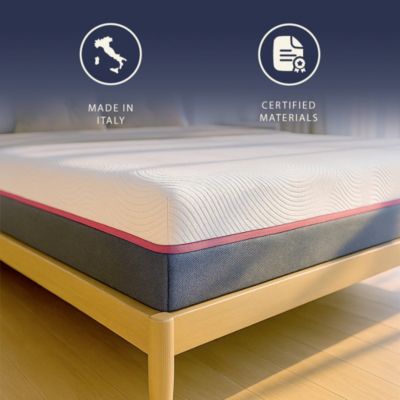 The White Stone Matelas 80x190 Ressorts Ensachés et Memory Foam