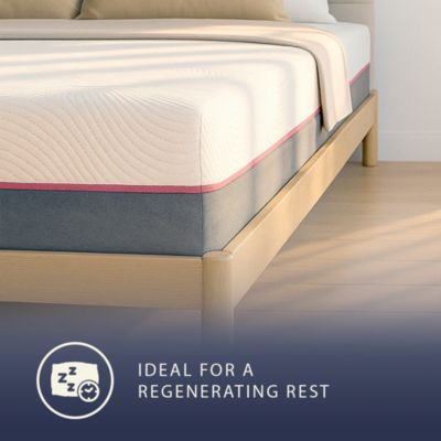 The White Stone Matelas 80x190 Ressorts Ensachés et Memory Foam