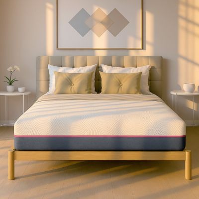 The White Stone Matelas 80x190 Ressorts Ensachés et Memory Foam
