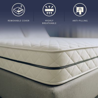 The White Stone Matelas 80x190 à Ressorts Ensachés et Mousse, 24 cm