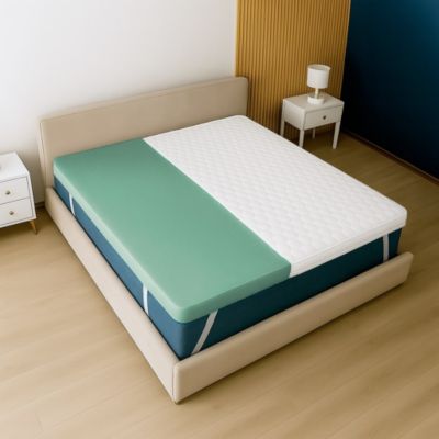 The White Stone Surmatelas 140x190 en Mousse à Mémoire de Forme avec Hauteur de 5 cm