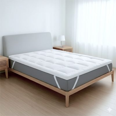 The White Stone Surmatelas 160x190 cm en ouate de 800 g