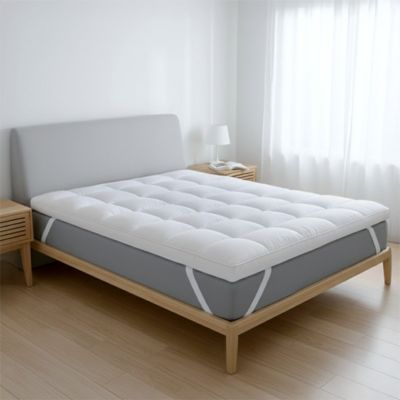 The White Stone Surmatelas 180x200 cm avec rembourrage en ouate de 1000 g/m²