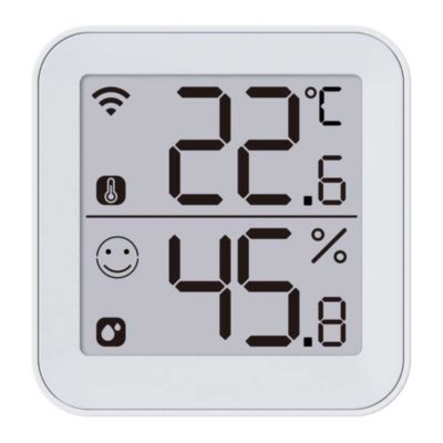 Thermo 2 KONYKS thermometre hygrometre Wi-Fi grand ecran blanc