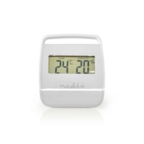 Thermomètre Blanc Hygromètre Numérique Humidité Intérieur NEDIS