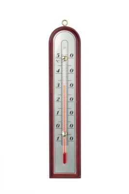Thermomètre bois intérieur/extérieur 27cm "Luxe"