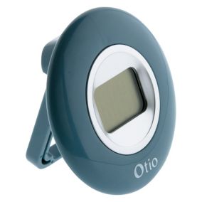 Thermomètre d'intérieur bleu canard - Otio