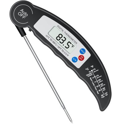 Thermomètre de Cuisine avec écran LCD pour la Cuisson dans Les Cuisines, Barbecue, Liquide, Steak, Huile, Lait