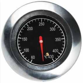 Thermomètre en acier inoxydable, thermomètre en métal, adapté au gril à gaz en acier inoxydable, 60degrésC -430degrésC