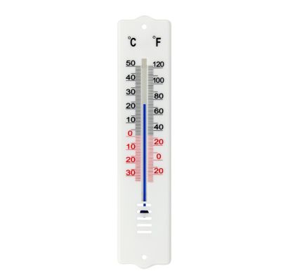 Thermomètre intérieur/extérieur en plastique 20cm