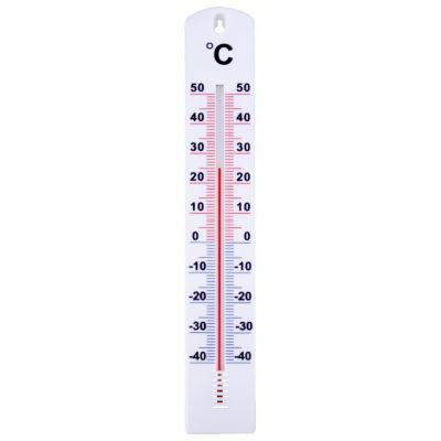 Thermomètre intérieur/extérieur en plastique 40cm
