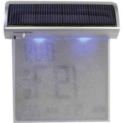 Thermomètre solaire pour fenêtre Vision Solar argent - lecture intérieure et extérieure sans ouverture