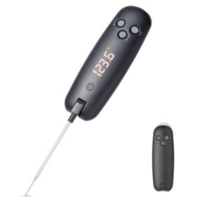 Thermomètre à viande Grand écran Thermomètre alimentaire numérique à lecture instantanée avec rétroéclairage d'écran LED avec déc