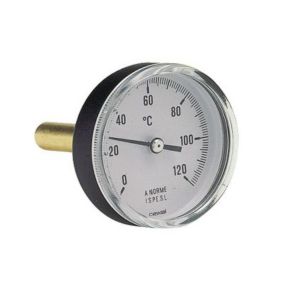 Thermomètre à cadran à dilatation de liquide Somatherm avec tube plongeur L.50 mm Ø80mm