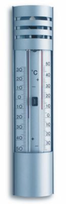 Thermométre extérieur en aluminium - Lolly ventouse - H 16,2 X 7.2