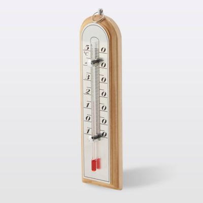 Thermomètre d'intérieur et d'extérieur sans fil - 30,5 cm - Étanche - Pour terrasse - Grands