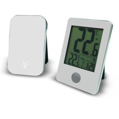 Thermomètre intérieur extérieur, thermomètre connecté avec 3 capteurs sans  fil, moniteur d'humidité et de température (/), enregistrement max & min,  affiche tendance et