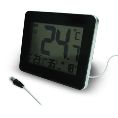Mini thermomètre électronique numérique de voiture thermomètre intérieur  extérieur multifonction affichage de la température avec sonde