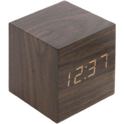 Thermomètre cube finition effet chêne