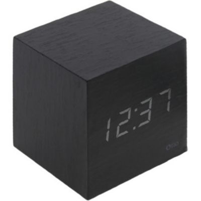 Thermomètre cube finition effet ébène