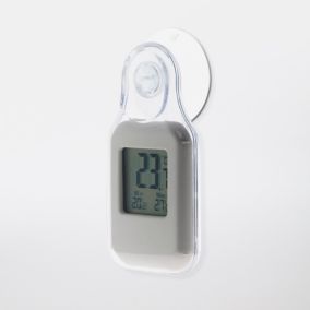 Thermomètre intérieur/extérieur avec sonde de température sans fil,  EQUATION, blanc