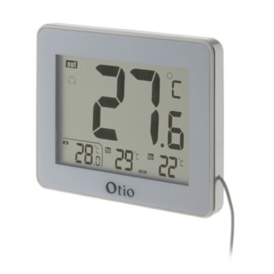 Thermomètre digital intérieur Otio blanc - Différentes fonctions