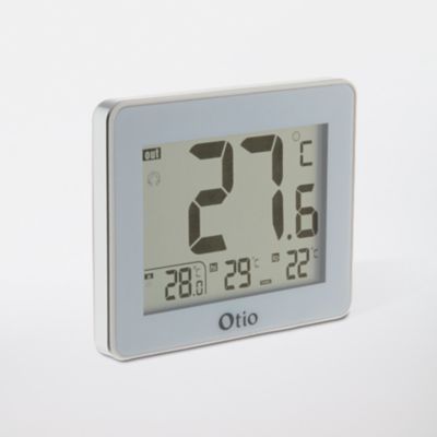 Thermomètre digital intérieur Otio blanc - Différentes fonctions