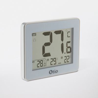 Thermomètre digital intérieur Otio blanc - Différentes fonctions