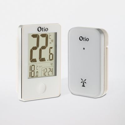 Thermomètre digital intérieur Otio blanc