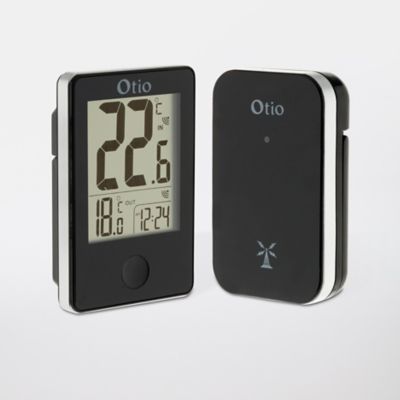 Thermomètre digital intérieur Otio noir sans fil