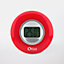 Thermomètre digital intérieur Otio rouge