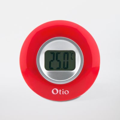 Thermomètre digital intérieur Otio rouge