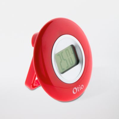 Thermomètre digital intérieur Otio rouge