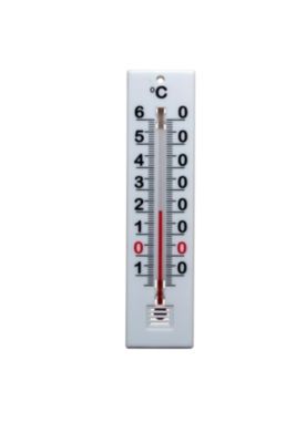Thermomètre en plastique Jany France blanc