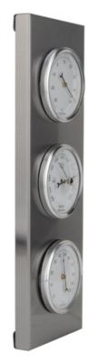 Thermomètre extérieur fonction hygromètre et baromètre analogique Otio gris