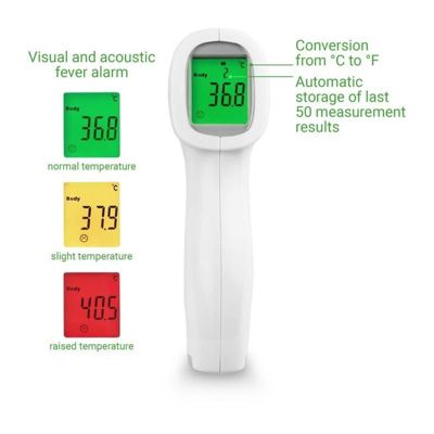 Thermometre frontal sans contact MEDISANA TM A79 avec alarme fievre 3 couleurs