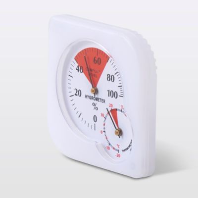 OcioDual Thermomètre Hygromètre Analogique Blanc