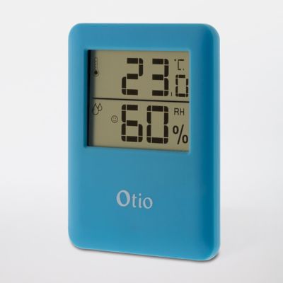 Thermomètre – hygromètre avec capteur sans fil blanc - Otio